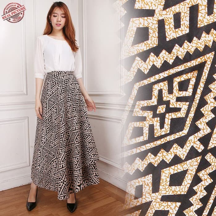 Rok Lilit Maxi Payung Tavcki Rok Panjang Batik Wanita
