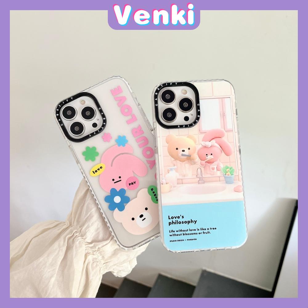 iPhone Case Thick Silicone Soft Case Clear Case Shockproof Camera Protection Pink Cartoon Cute For iPhone 11 iPhone 13 Pro Max iPhone 12 Pro Max iPhone 7 Plus xr