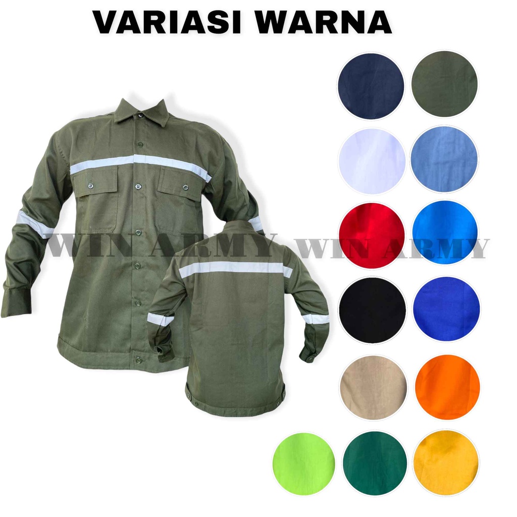 Wearpack Safety Baju Safety Baju Kerja Bordir K3 dan Bendera Indonesia