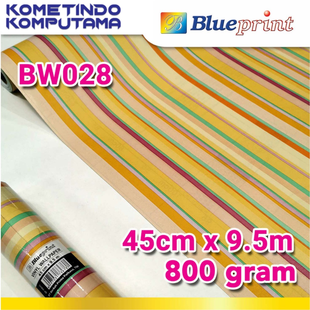 BW028 Wallpaper Sticker Vinyl Dinding BLUEPRINT 45Cm x 9,5M Motif BW028 - Wallpaper Dinding