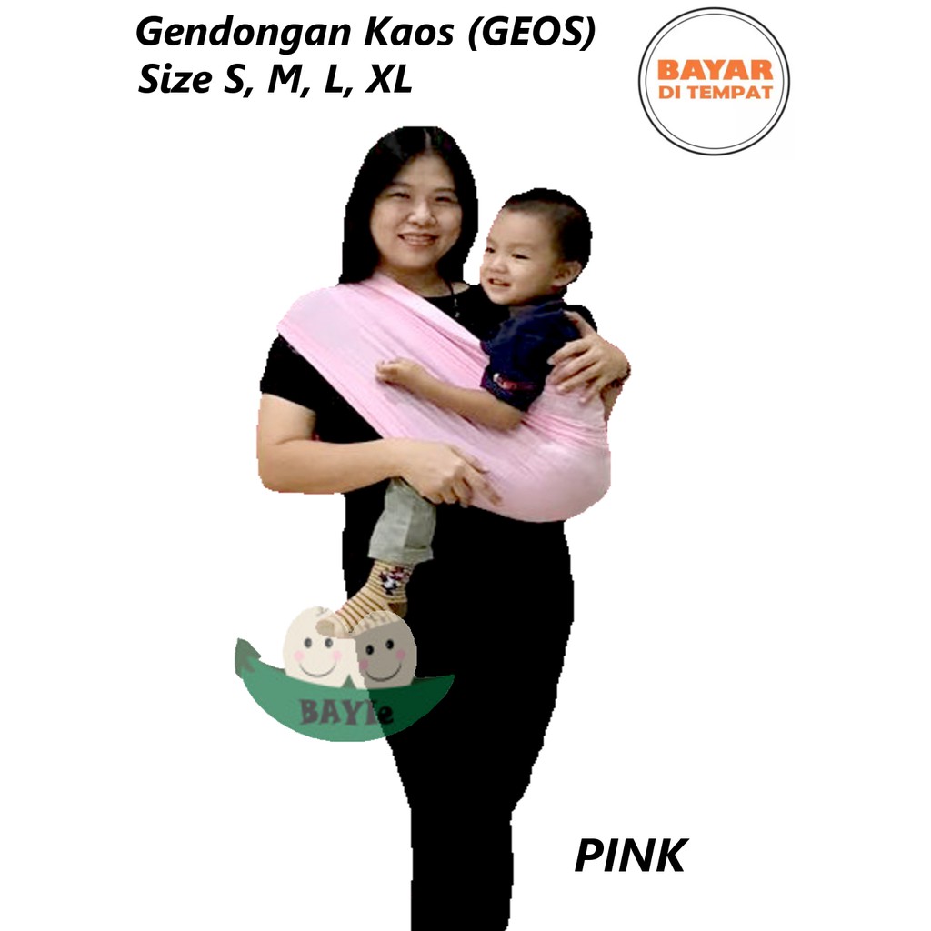 BAYIE - Baby JOSE Premium Gendongan Bayi Kaos/GEOS/Selendang Bayi/PINK