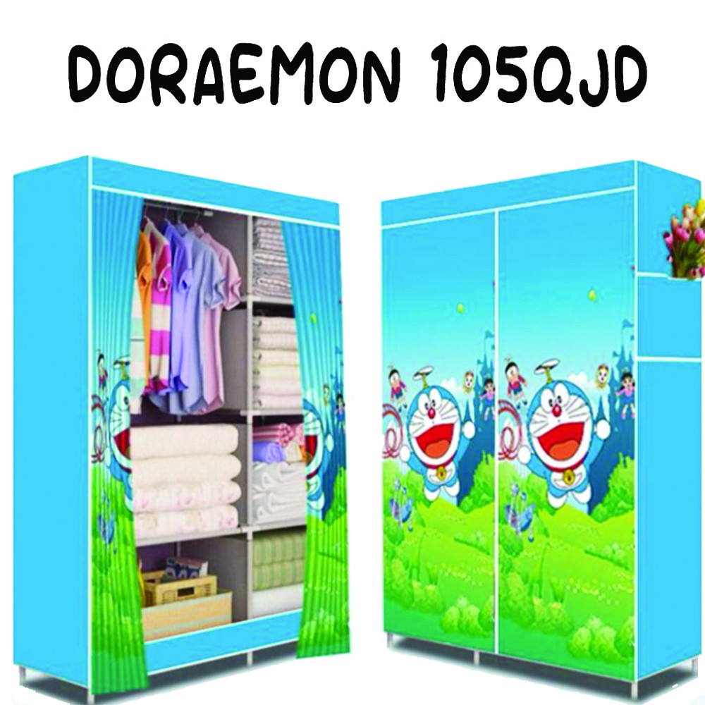 TURUN HARGA !!! Lemari Pakaian Portable Multifungsi Serbaguna Lemari Pakaian Termurah QJD/QJK