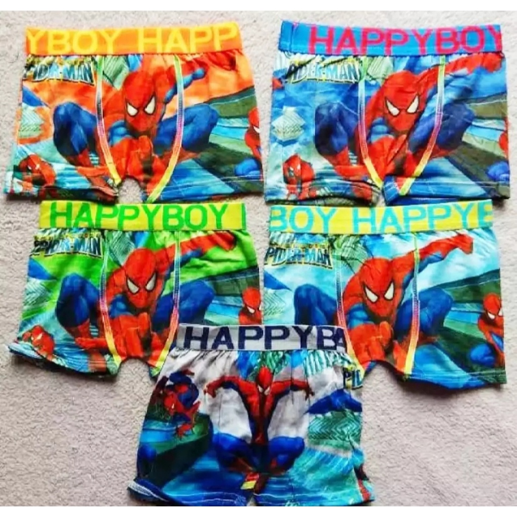 MURAH...!!! 6 PCS CD BOXER ANAK LAKI-LAKI GAMBAR RANDOM UNTUK USIA 2 TAHUN - 9 TAHUN