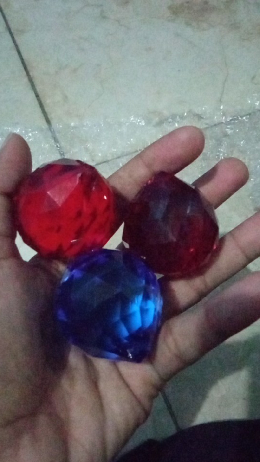 Aksesoris Kristal Lampu Hias Lilin Chandelier Baso Bakso Bola 40 Mm Bening Ungu Pink Hitam Kuning