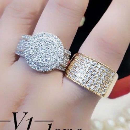 Xuping Perhiasan Cincin Silver dan Gold Terlaris Y1452