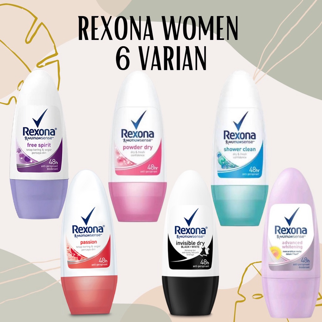 REXONA DEODORANT ROLL ON WOMEN/MEN/ANTI BAU KETIAK/REXONA PROA WANITA