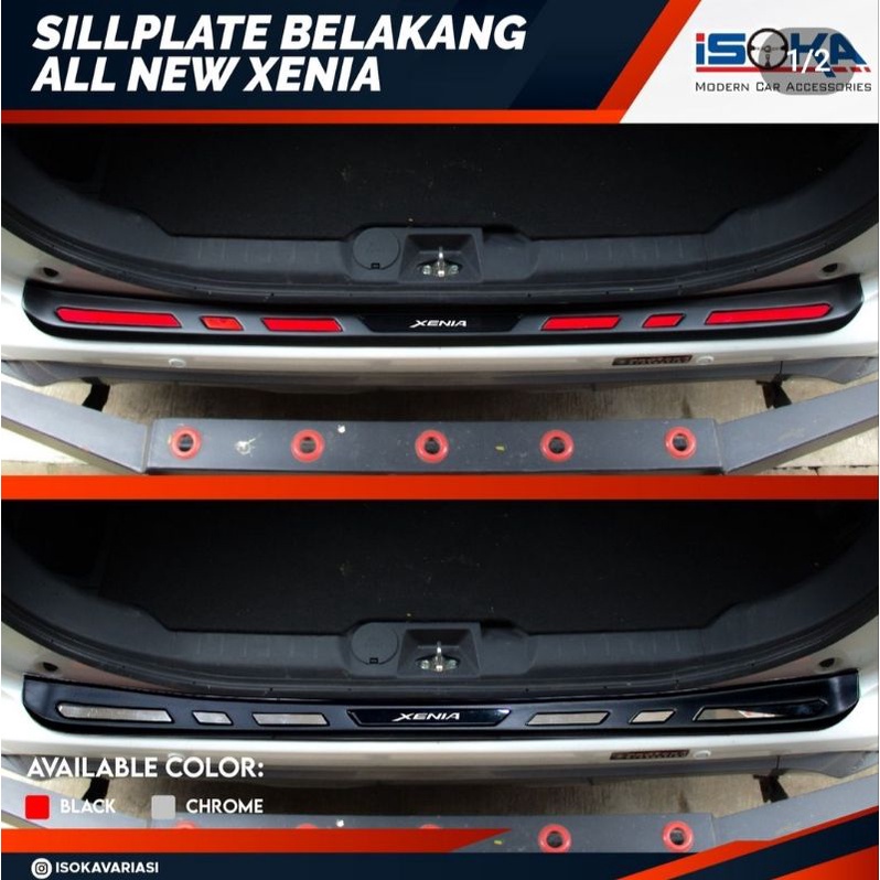 sillplate belakang All new Avanza Xenia Veloz 2021 2022 Gr Sport Model Exclusive list Merah &amp; Chrome