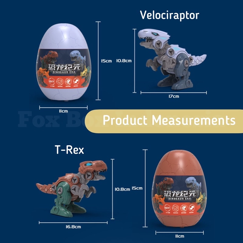 DIY Dinosaur 3D Puzzle Mainan Bongkar Pasang Dino Telur
