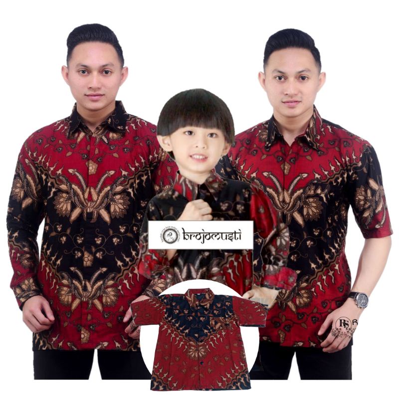 Kemeja batik anak lengan panjang usia 1-14th termurah dan berkualitas tinggi (realpict).