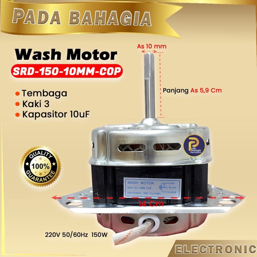 DINAMO WASH MESIN CUCI AS 10MM SRD -150-10MM COP GULUNGAN TEMBAGA