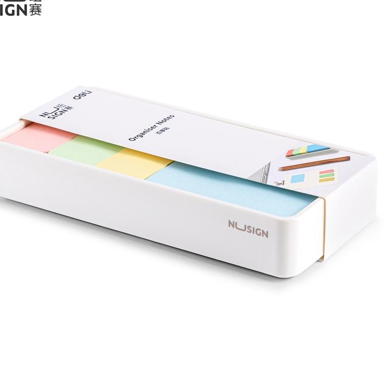 

Paling Diminati! Nusign Sticky Notes / Memo Tempel 4 warna Berbagai Ukuran Dengan Tempat Plastik Kuat NS116