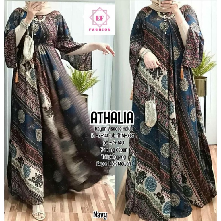 RESTOK TREND TERBARU  COD NEW ATHALA GAMIS MODEL TERBARU LUNA MAYA DRESS FASHION MUSLIM CANTIK MURAH