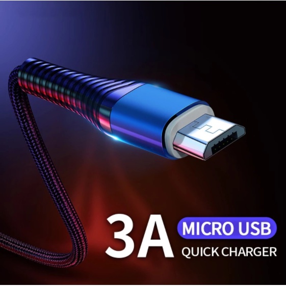 3A kabel data Fast Charging Micro usb Type-C Cable FOR iPhone ios usb Android Cable Data JIYANG kabel data