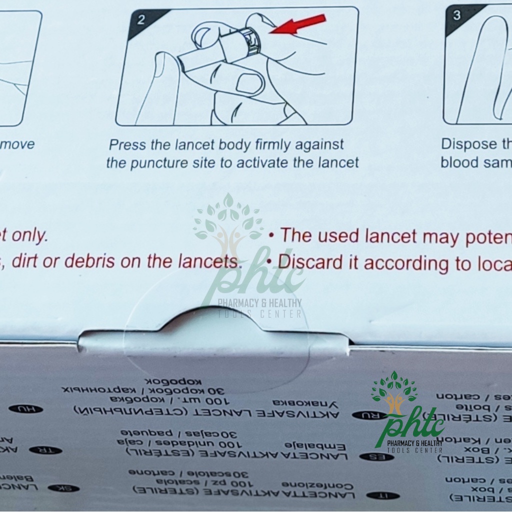 FamilyDR Lancet Aktivsafe TD-5083 100 pcs l Jarum Lancet Family Dr. l Blood Lancet 28G