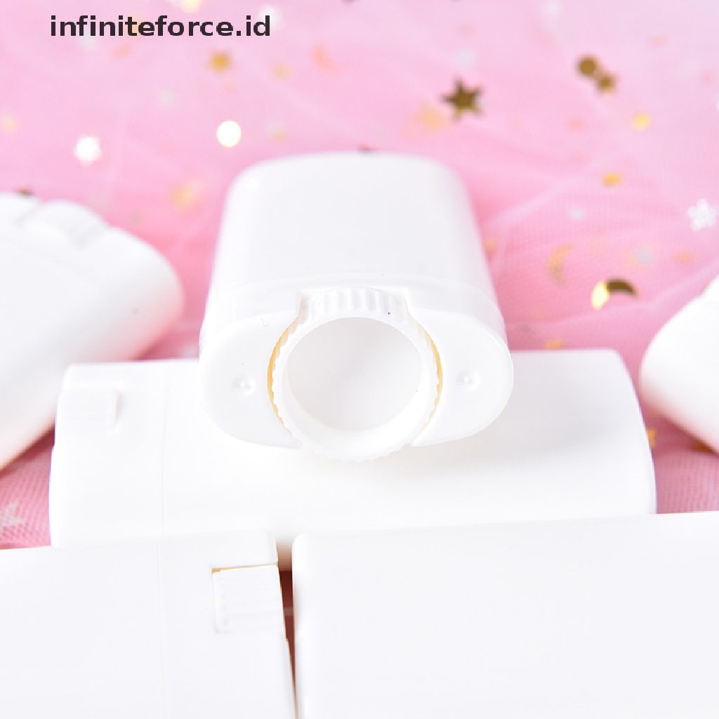 (Infiniteforce.Id) 10pcs Tabung Lip Balm Kosong Bahan Plastik Bentuk Oval 20ml