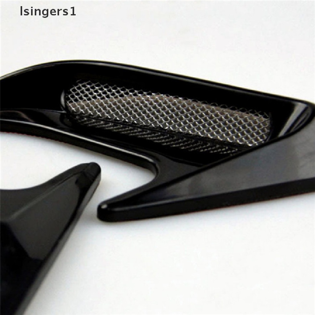 (lsingers1) 2pcs / Set Stiker Fender Samping Mobil Model Air Flow Intake