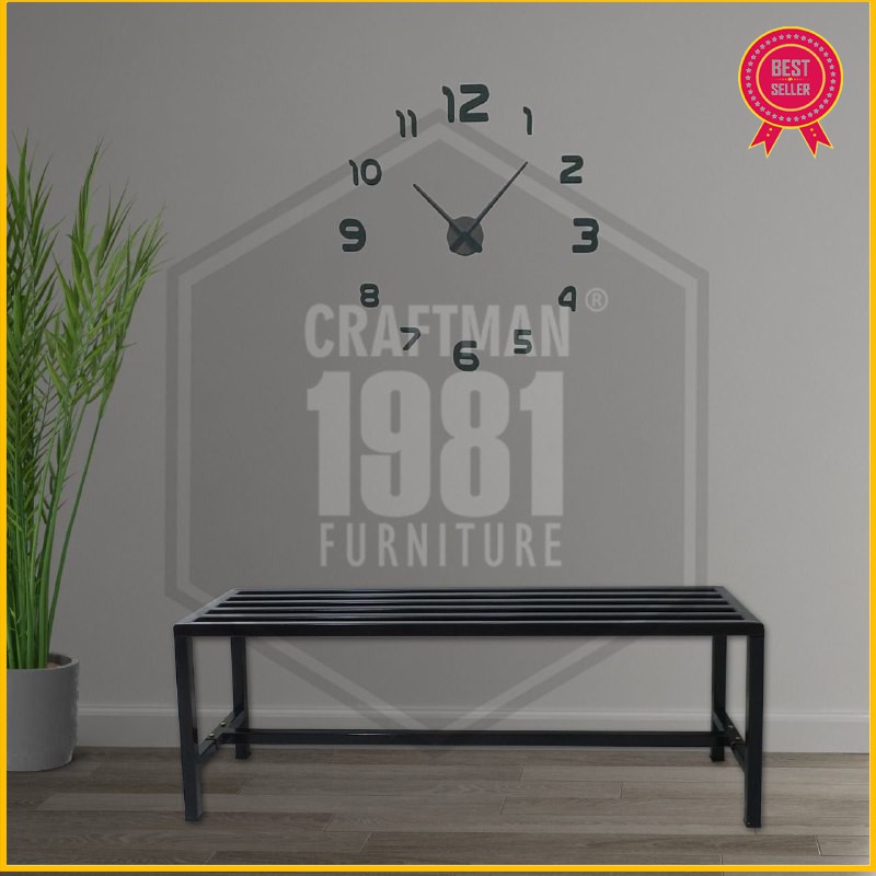 Kursi Besi Panjang / Bangku Besi Panjang / Kursi Ruang Tamu / Kursi Ruang Tunggu 120x30x45