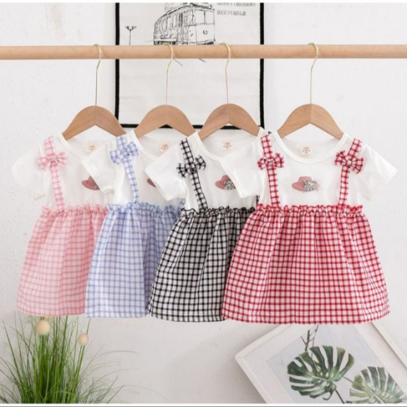 Dress Anak Import / Dres Anak Perempuan Import / bahan 100% Import ( usia 3 bulan _3 tahun )