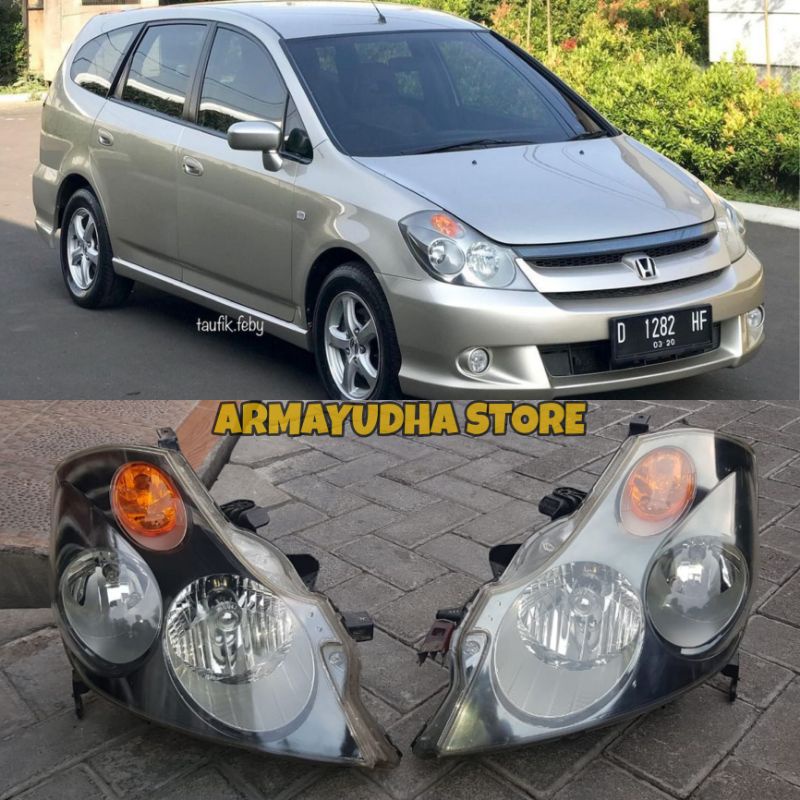 headlamp lampu depan honda stream RN5 JDM HID 2004 sd 2007