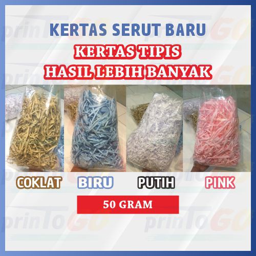 

KERTAS CACAH / KERTAS SERUT HAMPERS 50GRAM