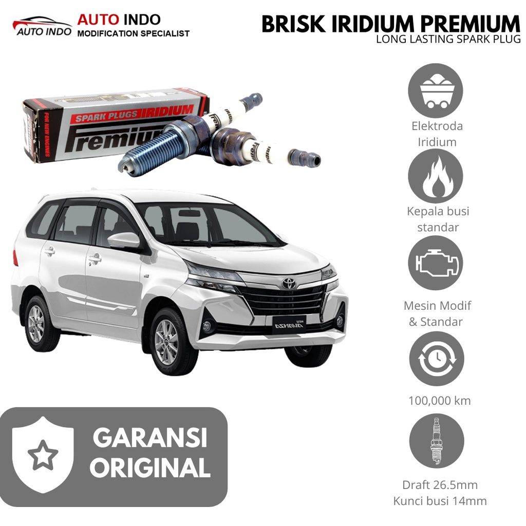 Busi Mobil Racing Avanza Xenia 1.3 1.5 Dual Vvti Busi Brisk Iridium Premium P32 Ori