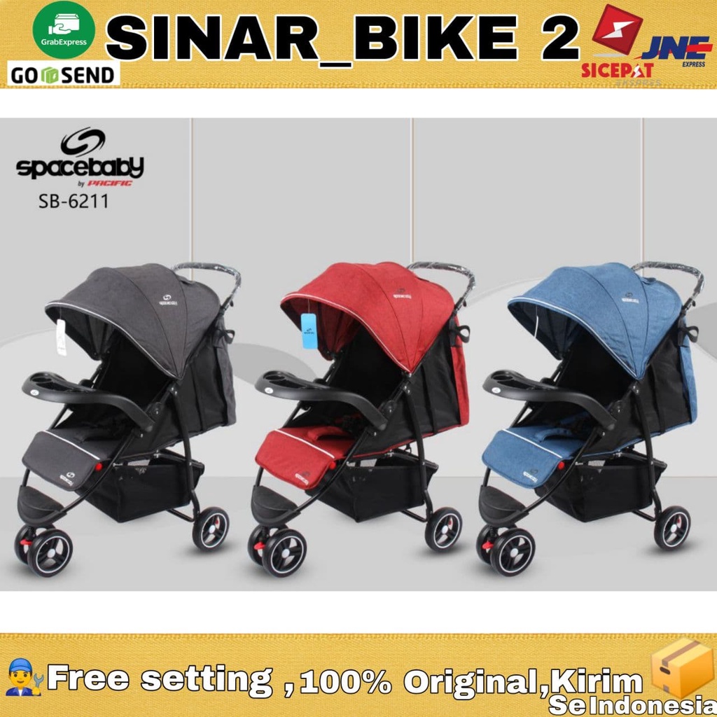 SPACEBABY Stroller SB-6211 Kereta Dorong Bayi SPACE BABY SB 6211