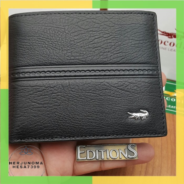  BISA COD  DOMPET  KULIT  ASLI IMPORT PRIA  ED CROCODILE  