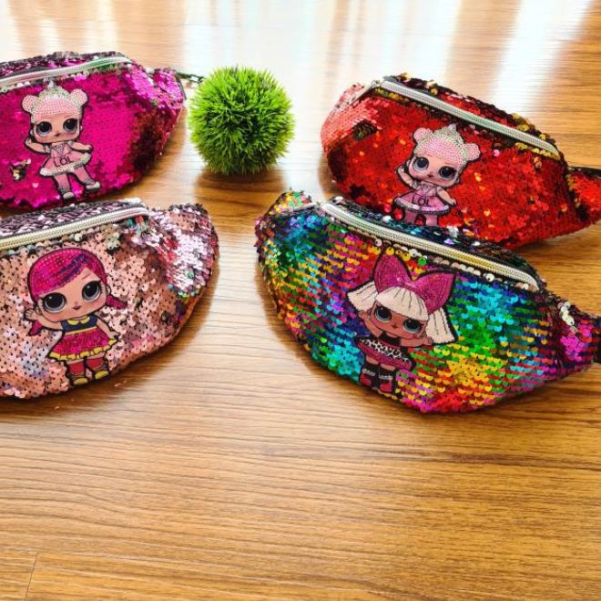 TAS PINGGANG ANAK LOL LED / TAS SELEMPANG ANAK LOL LED / SLING BAG ANAK LOL LED / TAS ANAK