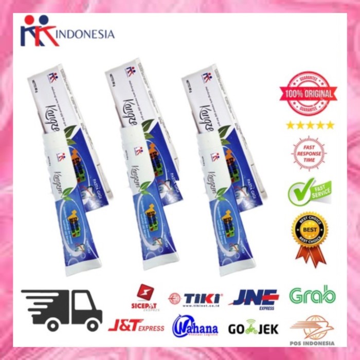 

Kangzen Tooth Paste Pasta Gigi herbal alami Hemat 3 BOX