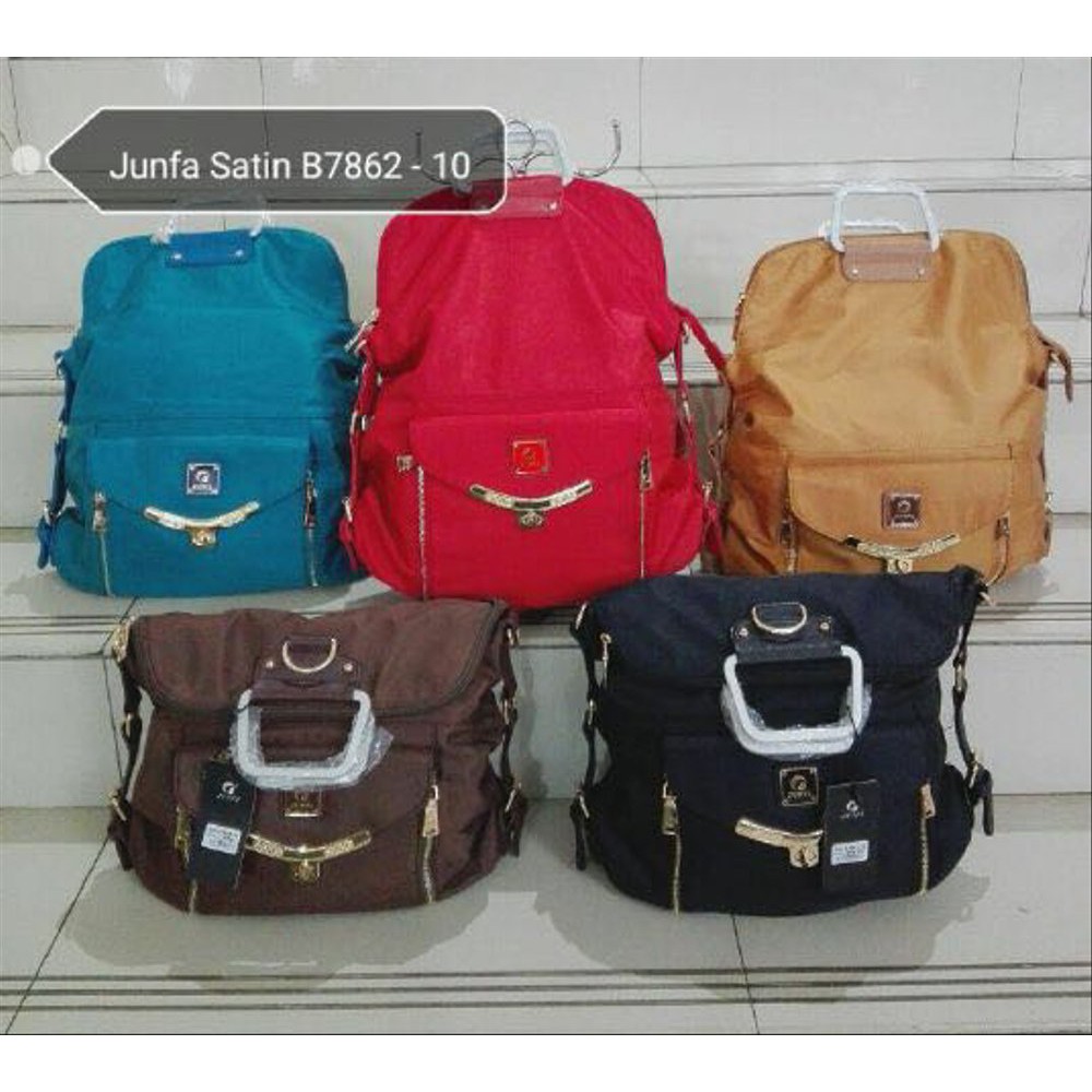Order Langsung tas wanita junfa ransel 3in1 (ransel, slingbag, handbag) terbaik