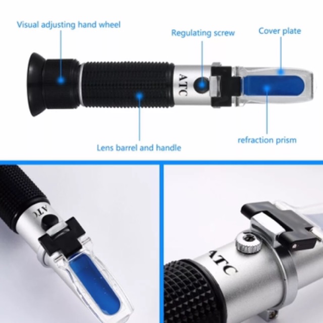 Refractometer Clinical 3 in 1 Serum Protein Urine Specific Gravity