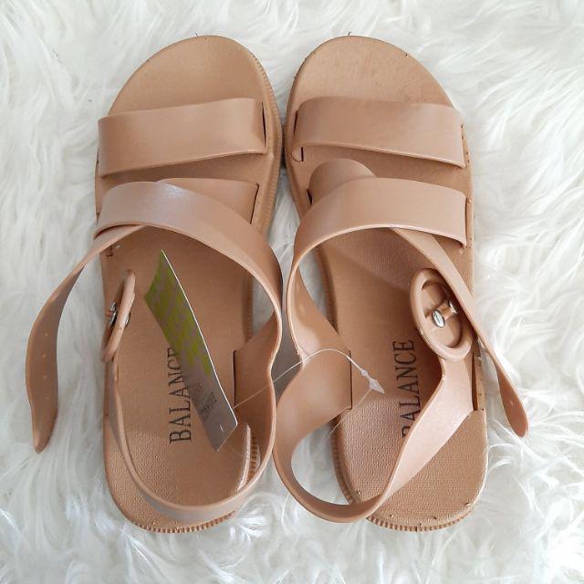 Sandal Gladiator Silang merek BALANCE Korea Style 3613 Import Premium-MOKA