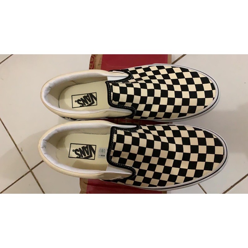 Vans Slip On Checkerboard 100% ORIGINAL RESMI
