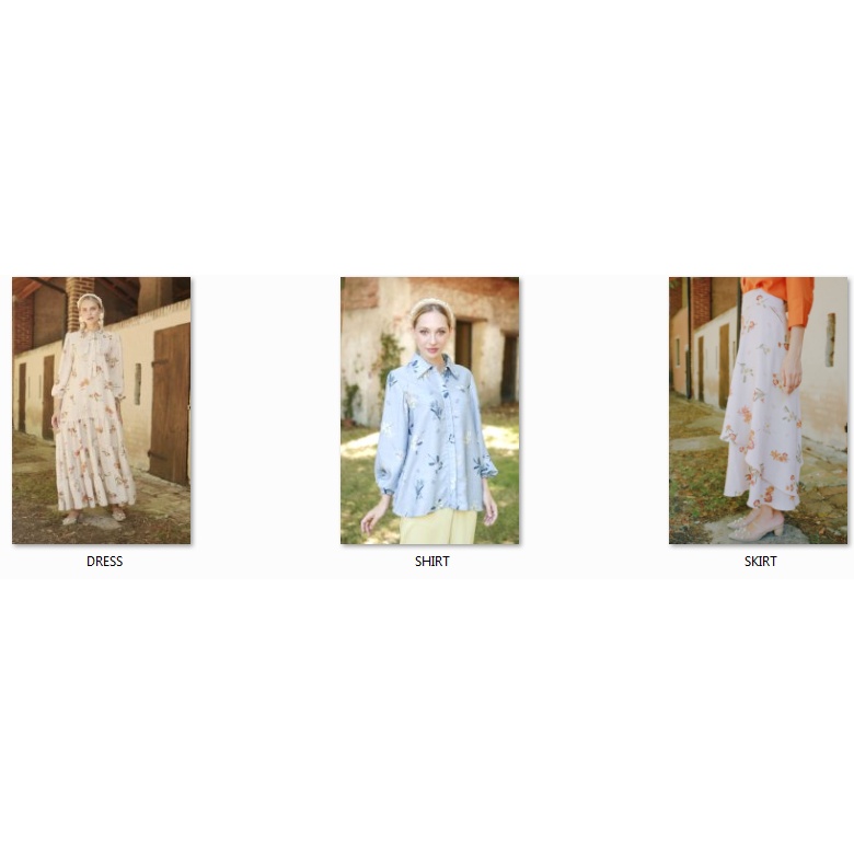 Daphne Shirt, Gaia Skirt, Iris Dress by Wearing Klamby