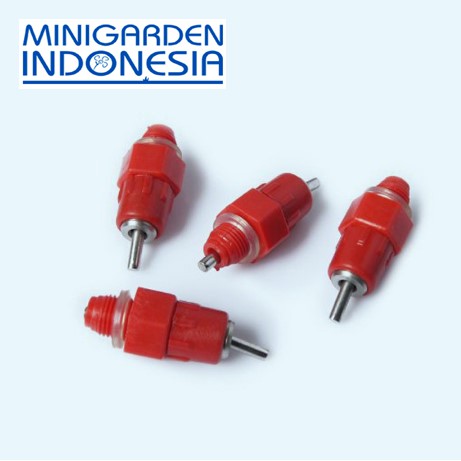 alat minum ayam otomatis P001 nepel merah model vertikal nipple nepel nipel tempat minum poultry