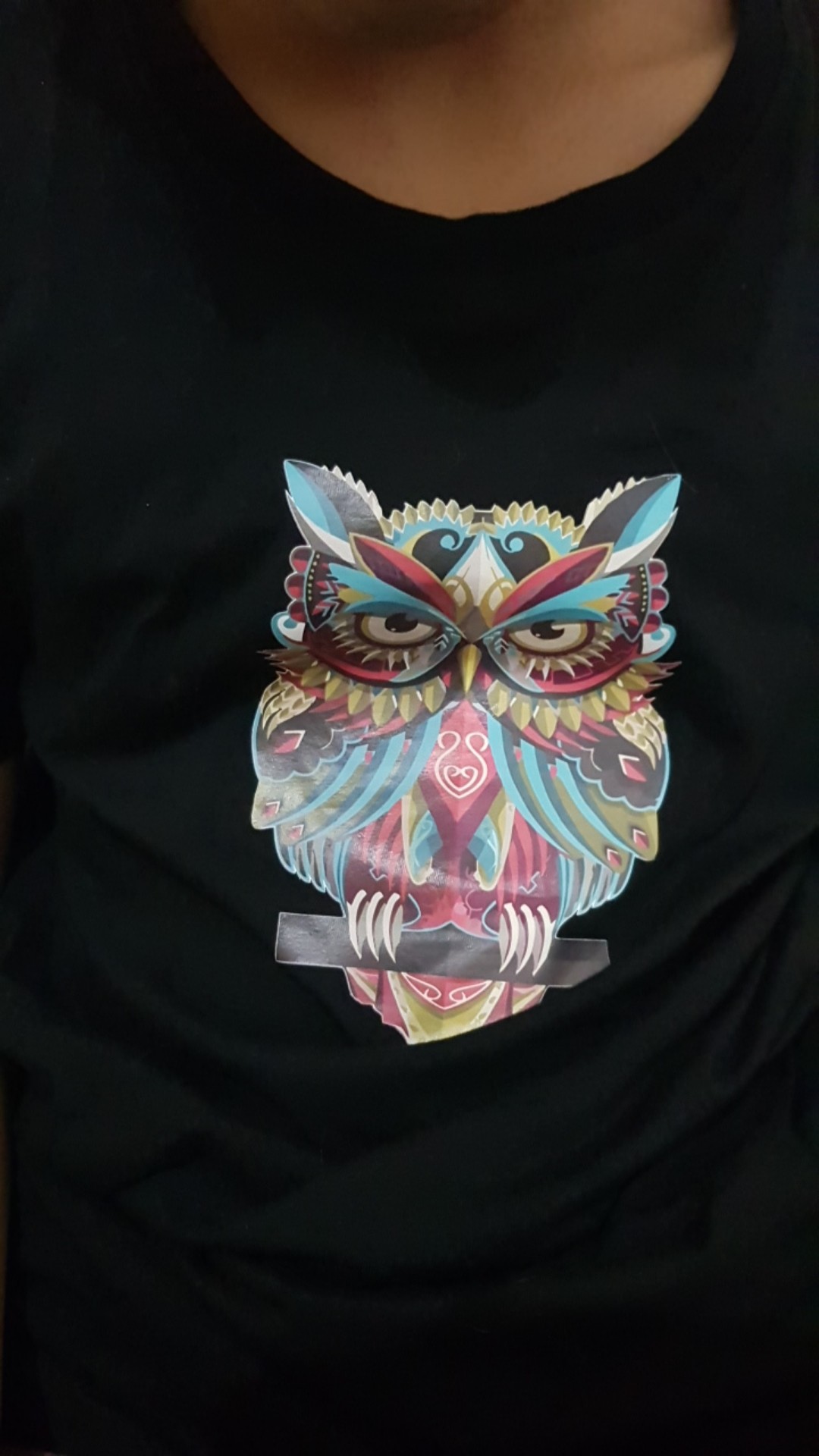 Wt Kaos Warna Owl Batik Tshirt Distro M L Xl