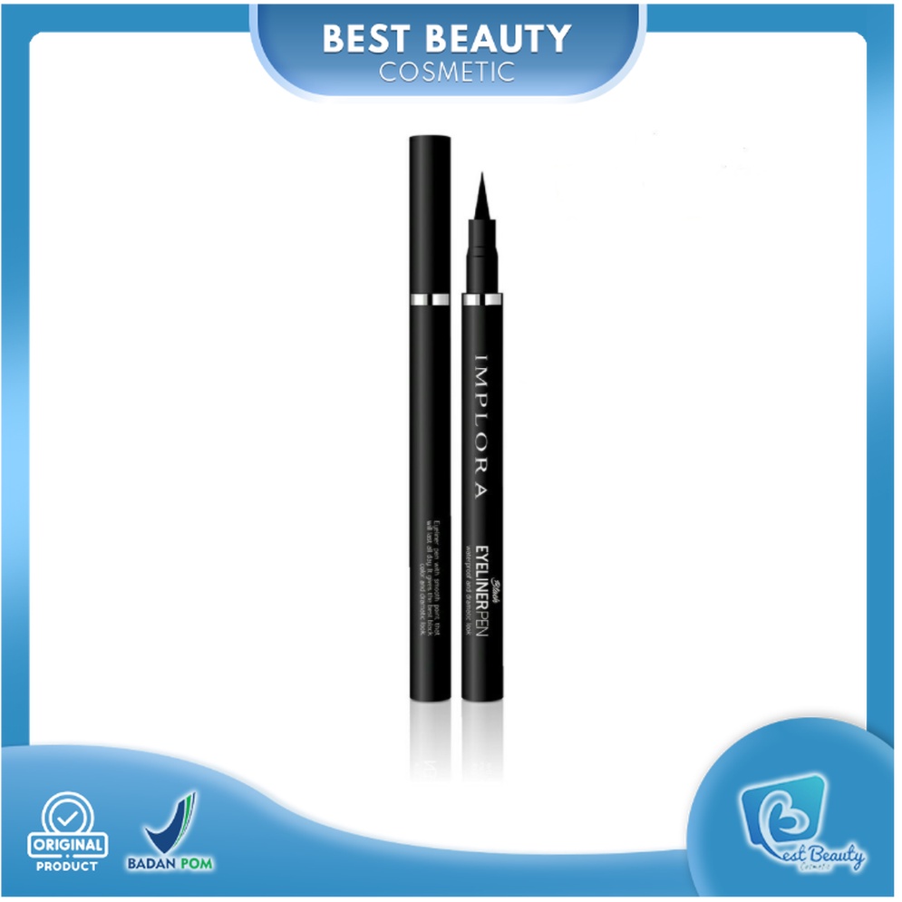 ★ BB ★ IMPLORA Black Eyeliner Pen Waterproof and Dramatic Look 1.7g | Impora Eye Liner