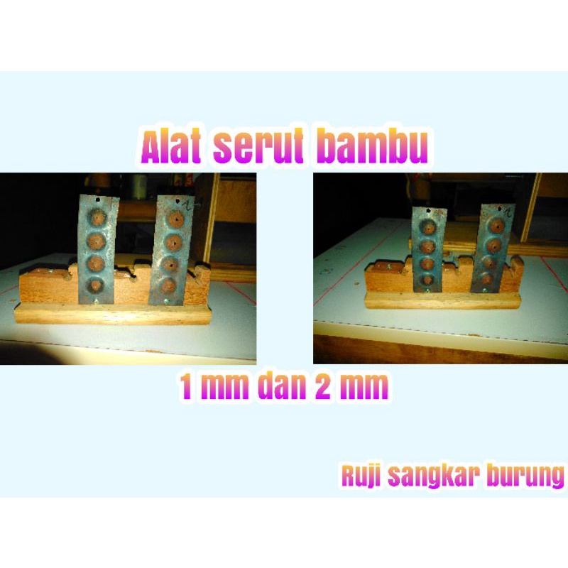 Alat Serut bambu 1mm 2mm ruji sangkar burung
