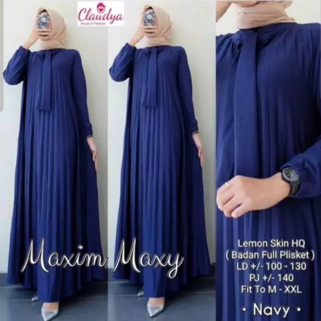 GAMIS PLISKET LENGAN PANJANG