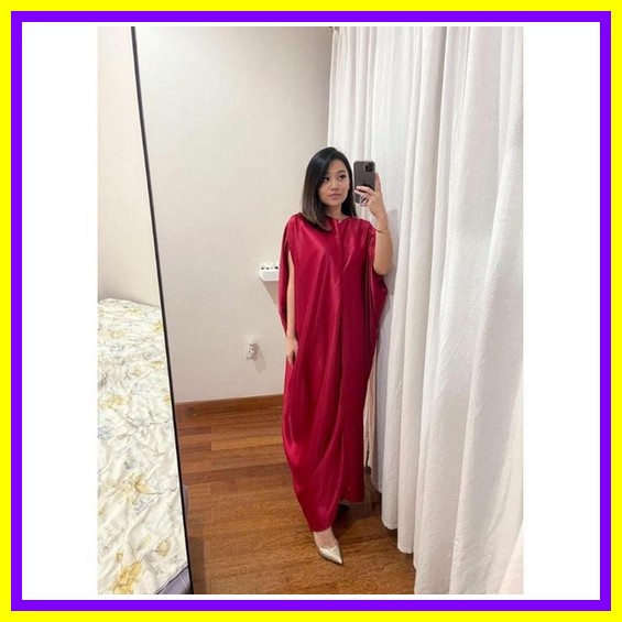 Mariakaftan / Long Dress Terbaru 2021 / Baju Kaftan Kekinian / Gamis Kondangan / Fashion Wanita Cod 