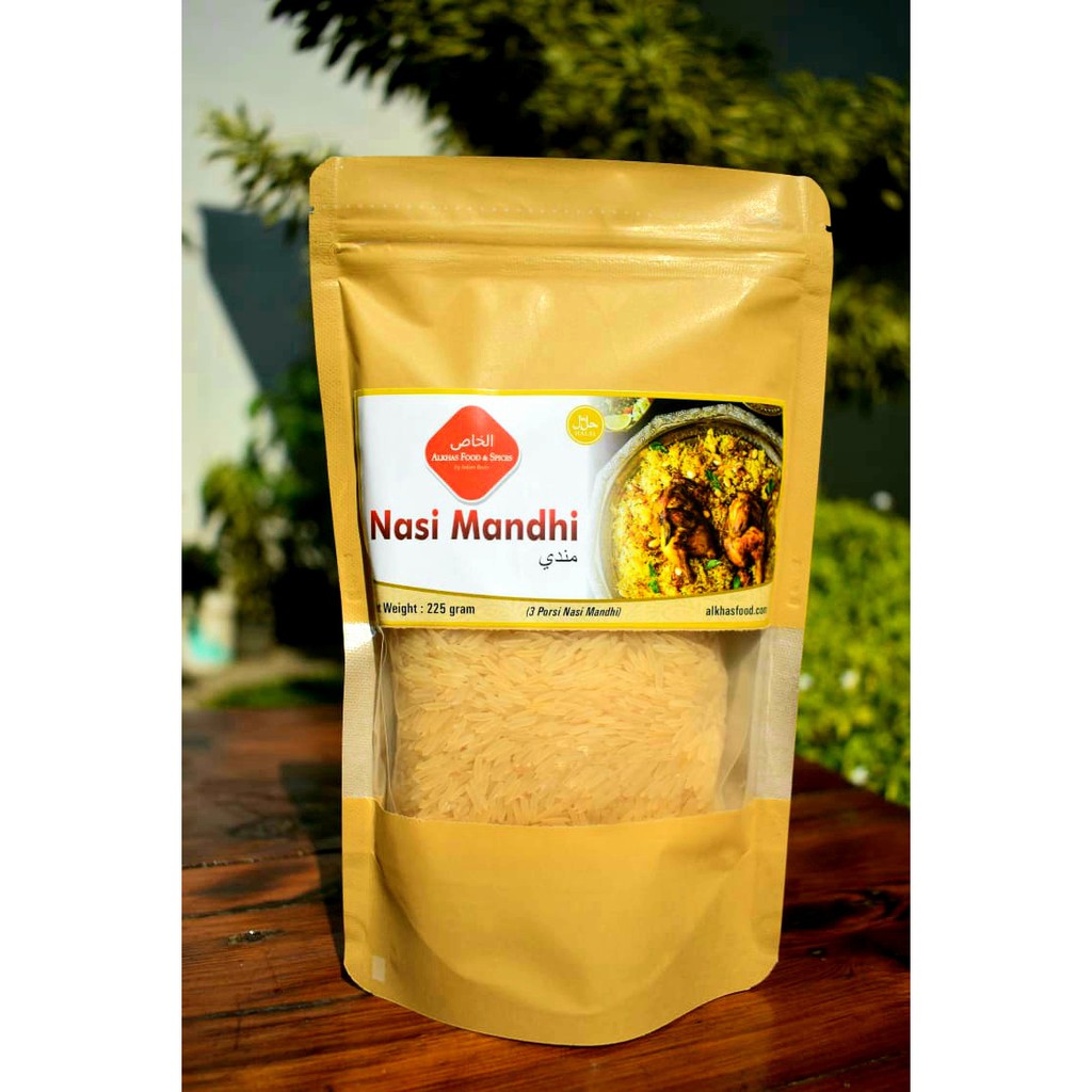 

Nasi Mandhi Instant, Beras Basmati plus Bumbu Nasi Mandhi (untuk 3 sampai 4 orang)