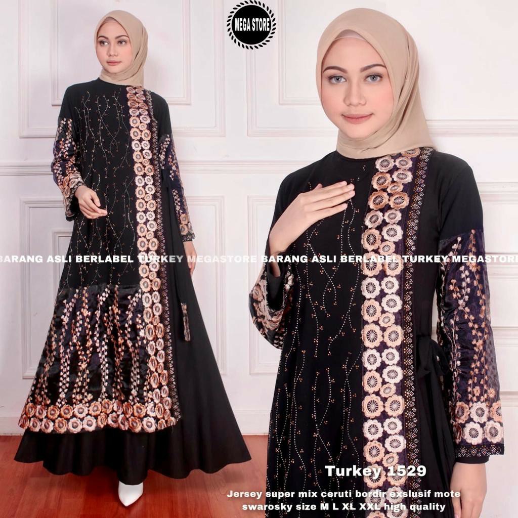 Abaya hitam turkey ori