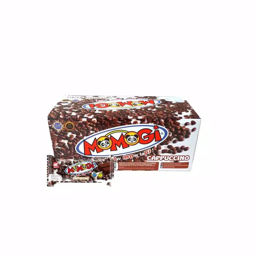 

MOMOGI Stick Makanan Ringan Ekstrudat - Netto 20 pcs x 6 gr Cappucino 1 Dus