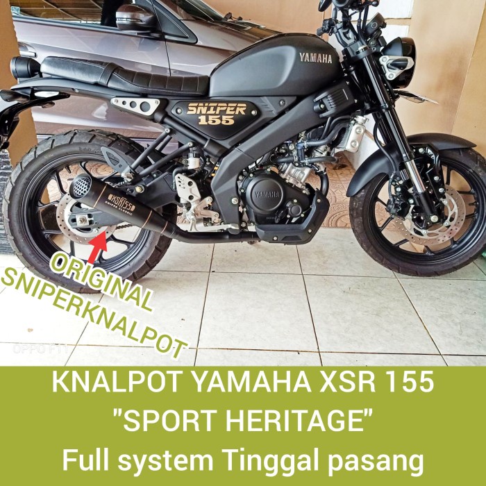 Knalpot Yamaha xsr 155 xsr155 sport Heritage plus Db Killer