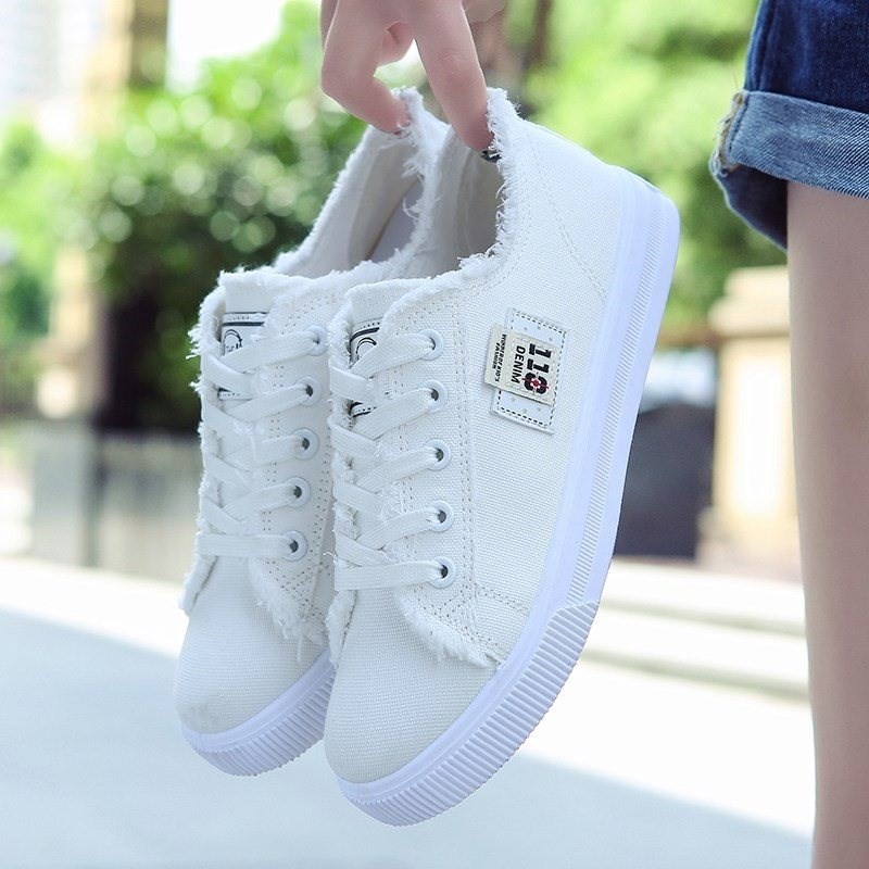 CaniKorea &quot;FREE BOX&quot; Minju Sepatu Sneakers Wanita Korea Sneakers Kanvas Sepatu Cassual Fashion Stylish Premium Quality Import 9153