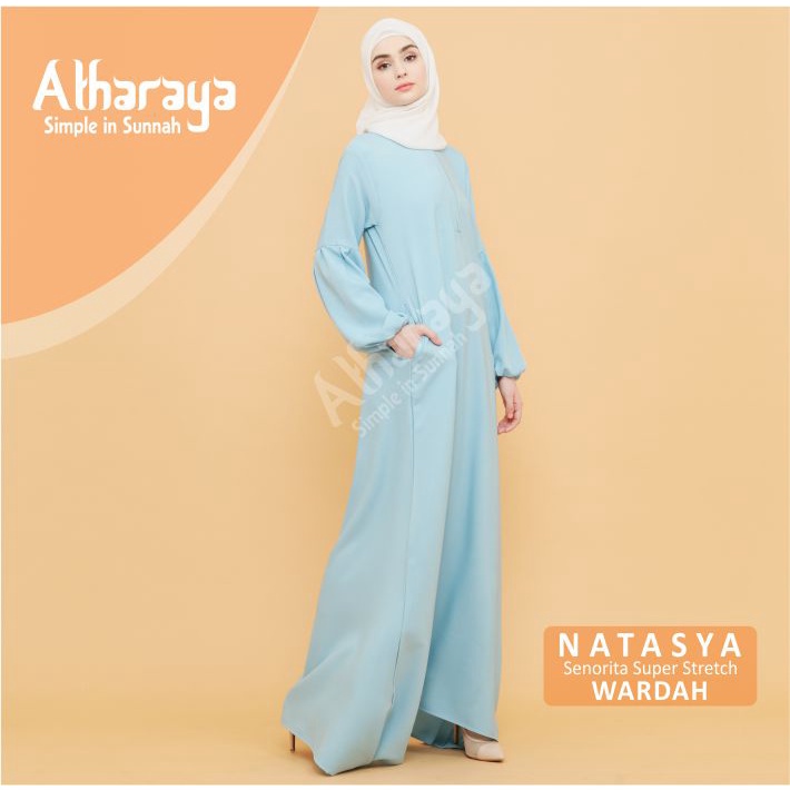 Gamis Terbaru Abaya Maxi Dress NATASYA Basic Dress Premium By Atharaya