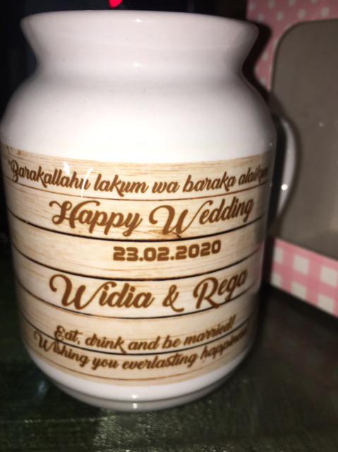 Kado Pernikahan Mug Custom / Kado Wedding Vintage