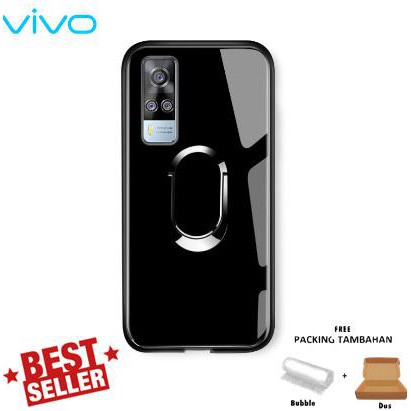 Glass Case Ring Magnetic Vivo Y53S Y51 Y51A Backdoor Tempered Miror Mhs-1073
