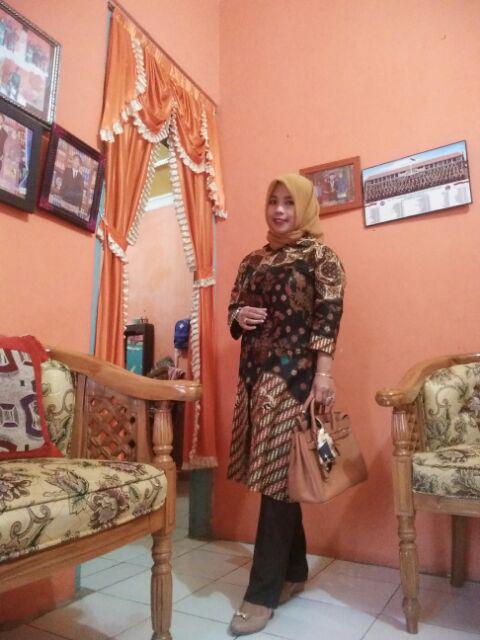 Maura Couple - Sania Ruffle Batik Couple Garansi Termurah Shopee - Couple Tunik Sekar Jagat Jagad