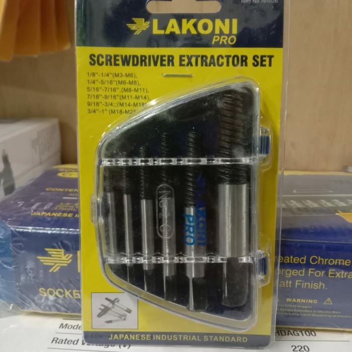 Klavisha/ Screwdriver Exavator Tap Balik Ulir Kiri Lakoni Pro